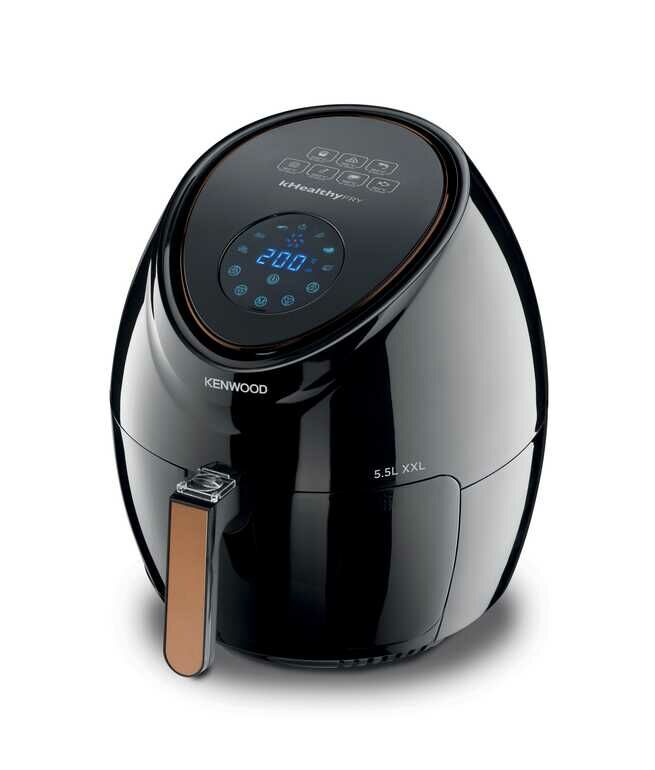 Kenwood Air Fry XXL, HFP50.000BK Sıcak Hava Fritözü, Siyah, 5.5 Lt