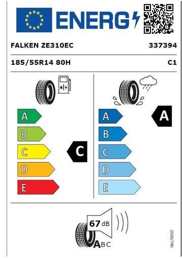 Falken 185/55 R14 TL 80H Ziex ZE310 Ecorun Yaz Lastiği 2024 Üretim