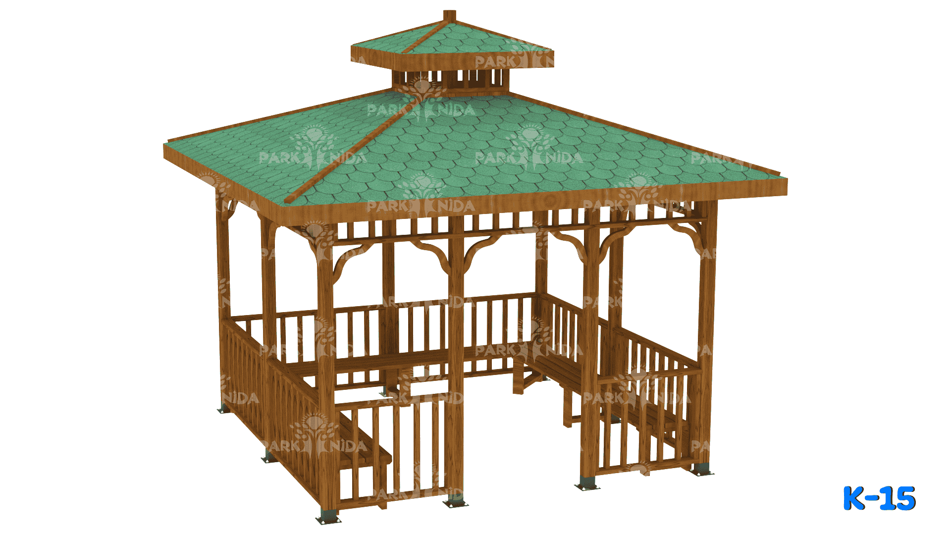 K-15 Kare Ahşap Kamelya 400x400 Cm