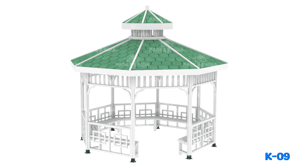 K-09 Sekizgen Ahşap Boyalı Kamelya 400x400 Cm