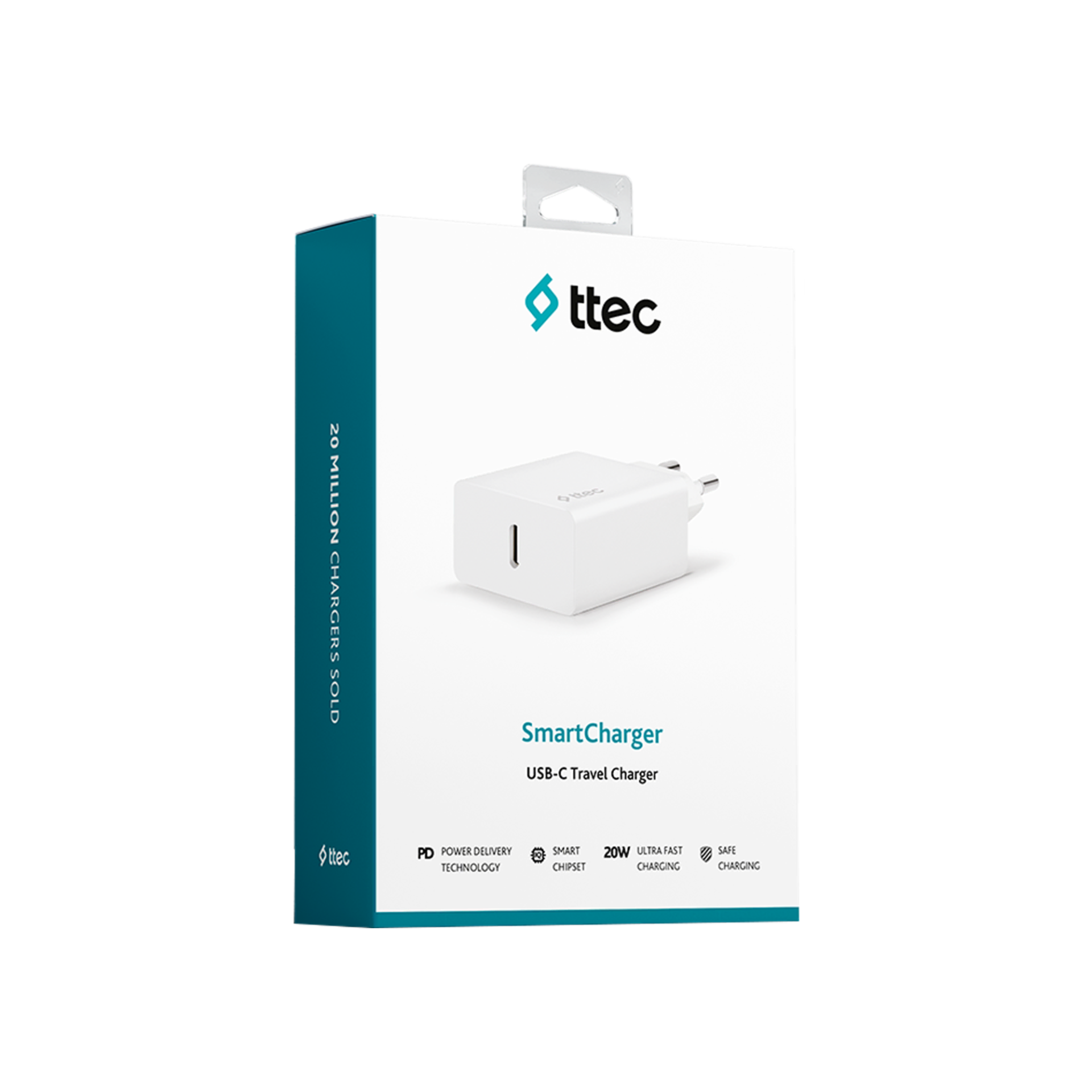 Ttec Smart Charge PD Hızlı Şarj Aleti 20W Beyaz