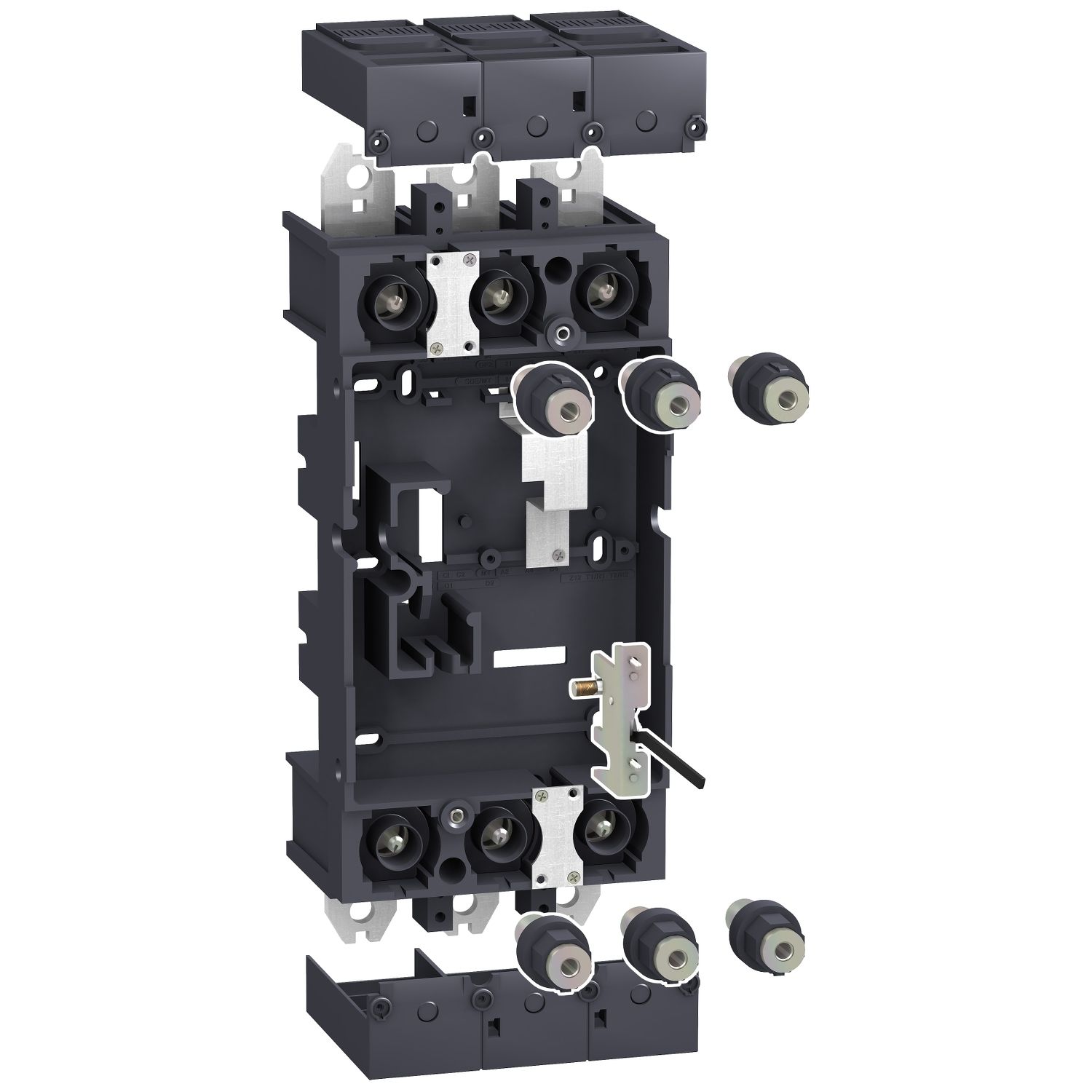 LV432538 plug-in base kit - 3 poles - for NSX400..630