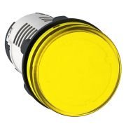 XB7EV05MP Monolithic pilot light, Harmony XB7, plastic, yellow, 22mm, integral LED, 230…240V AC