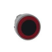 ZB4BW943 Head for illuminated push button, Harmony XB4, metal, red flush, 22mm, universal LED, spring return, illuminated ring