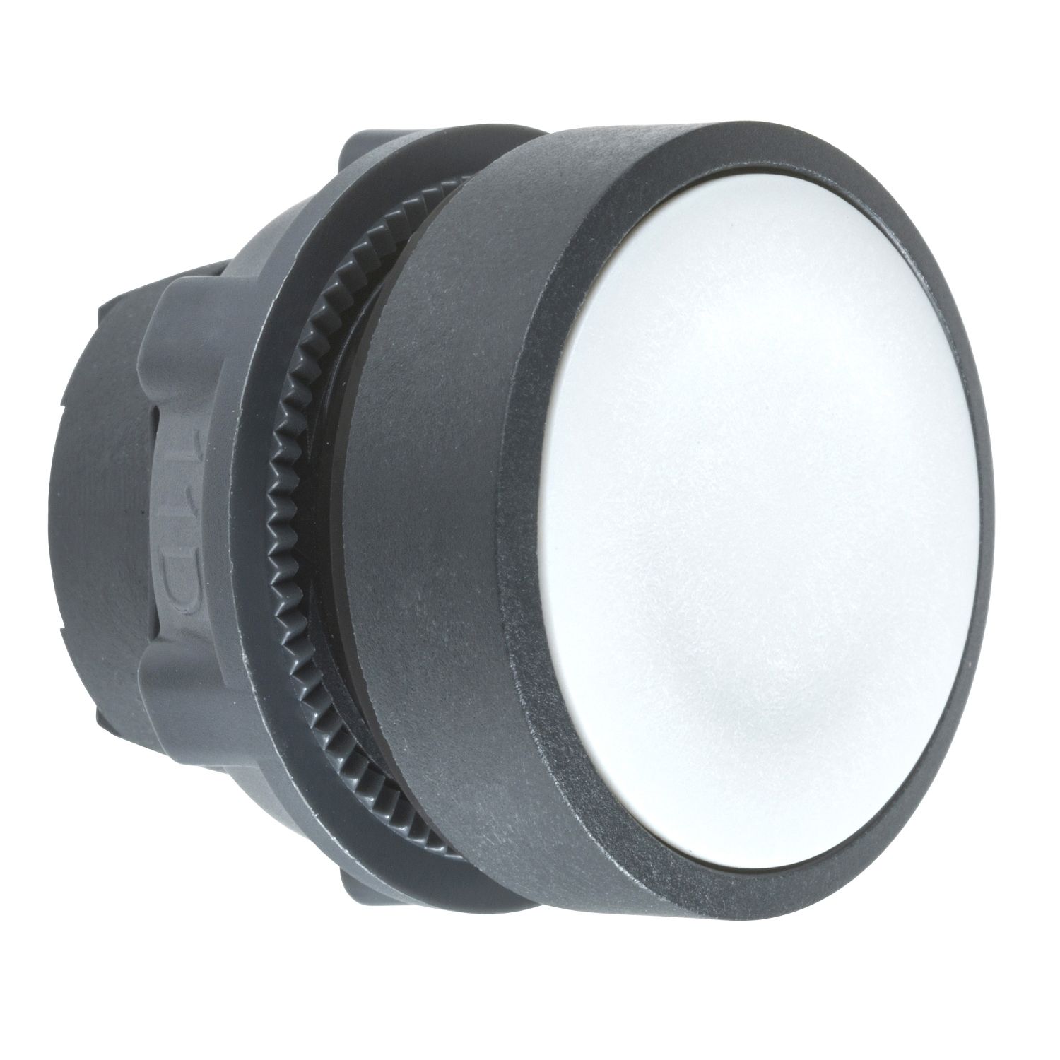 ZB5AA8 Head for non illuminated push button, Harmony XB5, XB4, grey flush pushbutton Ø22 mm spring return unmarked