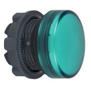 ZB5AV03 Head for pilot light, Harmony XB5, metal, green, 22mm, plain lens for BA9s bulb