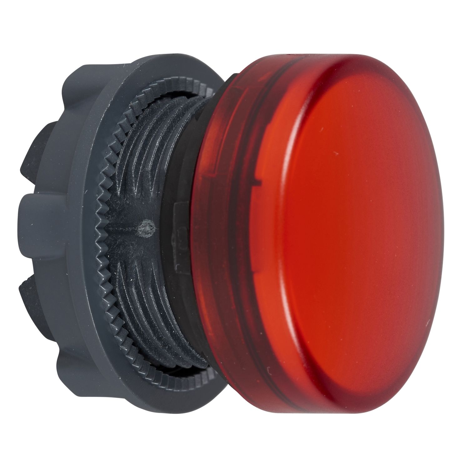ZB5AV04 Head for pilot light, Harmony XB5, metal, red, 22mm, plain lens for BA9s bulb