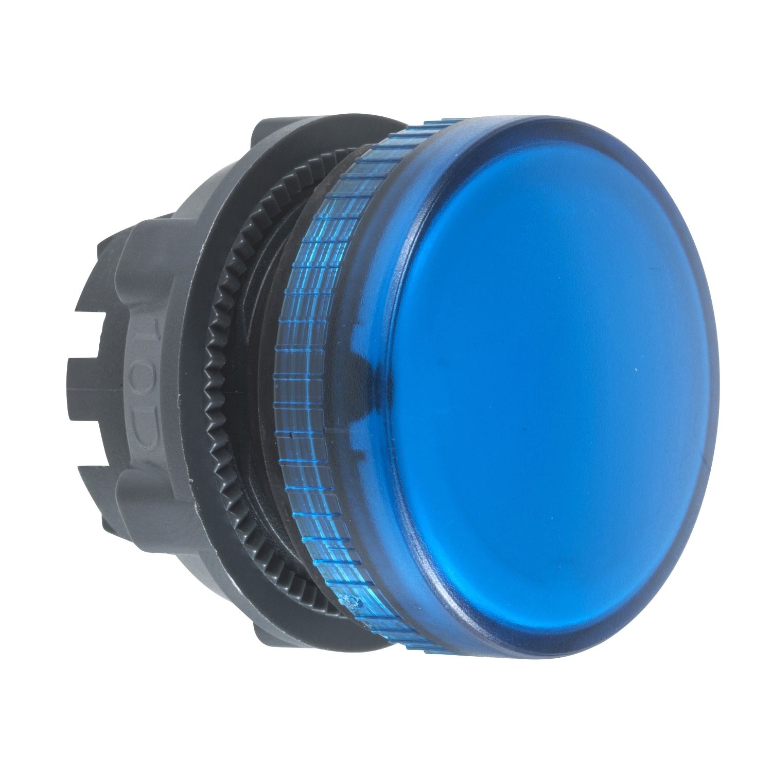 ZB5AV06 blue pilot light head Ø22 plain lens for BA9s bulb