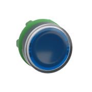 ZB5AW363 blue flush illuminated pushbutton head Ø22 spring return for integral LED