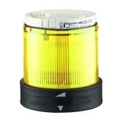 XVBC2B8 Indicator bank, Harmony XVB, illuminated unit, plastic, yellow, 70mm, steady, integral LED, 24V AC/DC