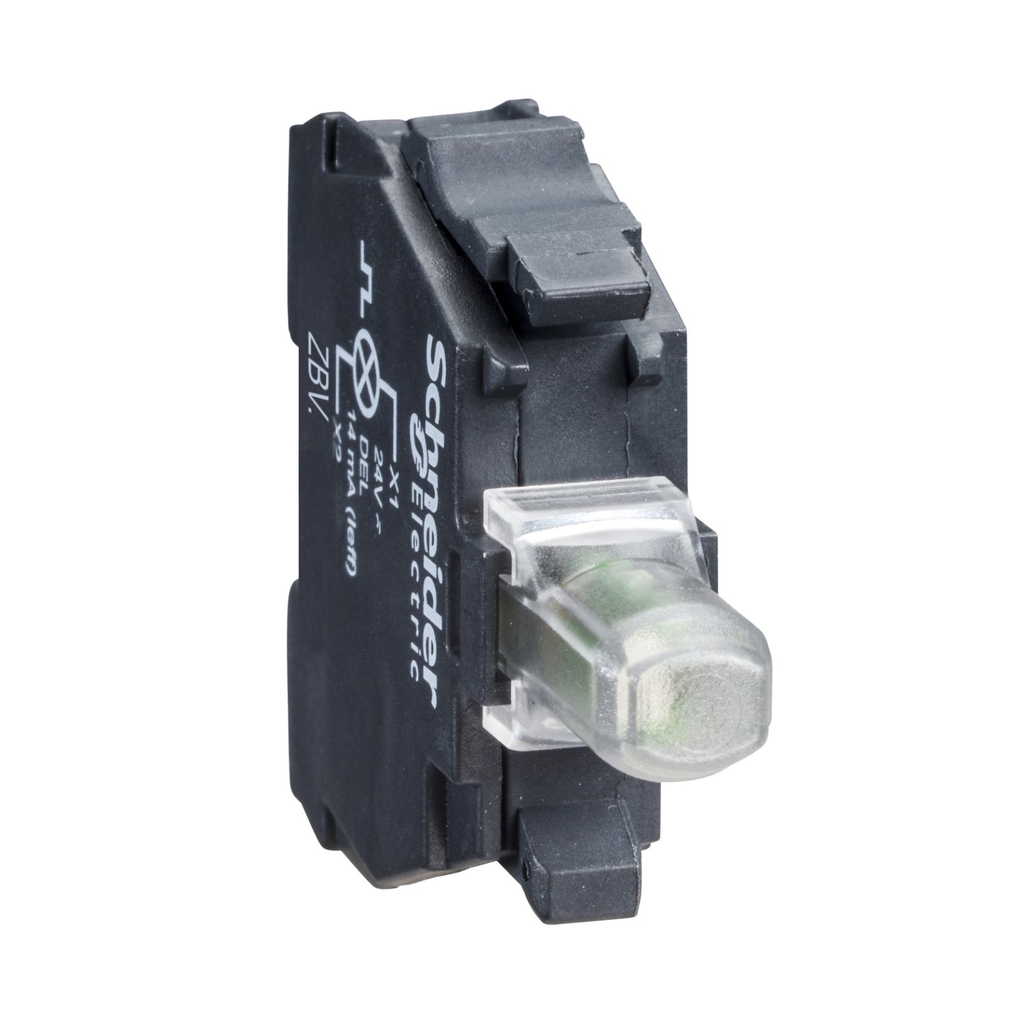 ZBVBG3 green light block for head Ø22 integral LED 24...120V screw clamp terminals