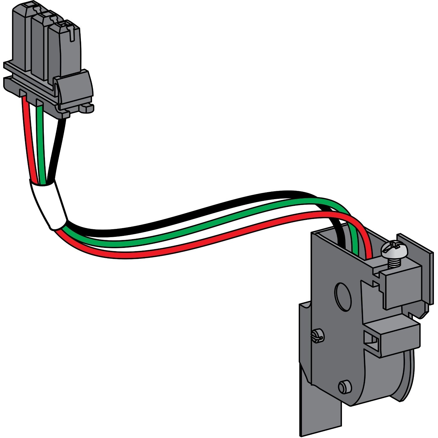 LV847432 Ready to close contact (PF), MasterPact MTZ1 drawout, 1 changeover contact, standard, 5A/240VAC