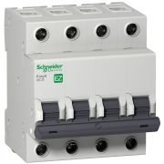 EZ9F56450 Miniature circuit breaker (MCB), Easy9, 4P, 50A, C curve, 6000A (IEC/EN 60898-1)