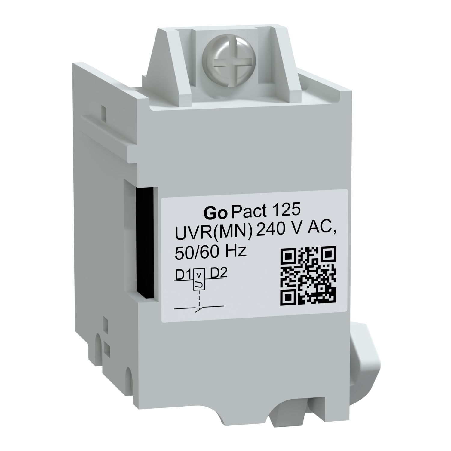 G12UVR230AC MN undervoltage release, GoPact MCCB 125, 240VAC 50/60Hz