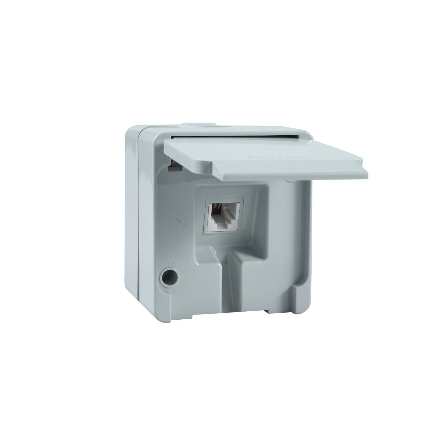 NML4100133 Nemliyer-single telephone outlet-RJ11 Grey