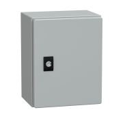 NSYCRN252150P Spacial CRN plain door with mount.plate. H250xW200xD150 IP66 IK10 RAL7035..