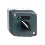 XALD134 Harmony XALD, XALK, Control station, plastic, dark grey lid, 1 selector switch, standard handle Ø22, 1 NO
