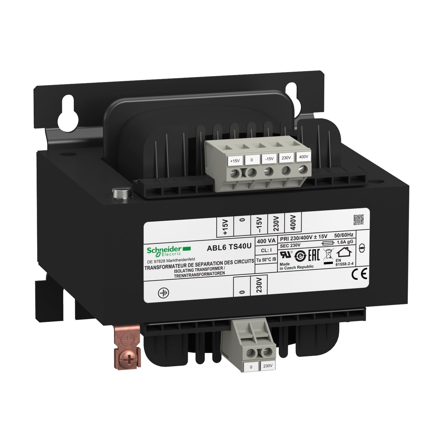 ABL6TS40U voltage transformer - 230..400 V - 1 x 230 V - 400 VA