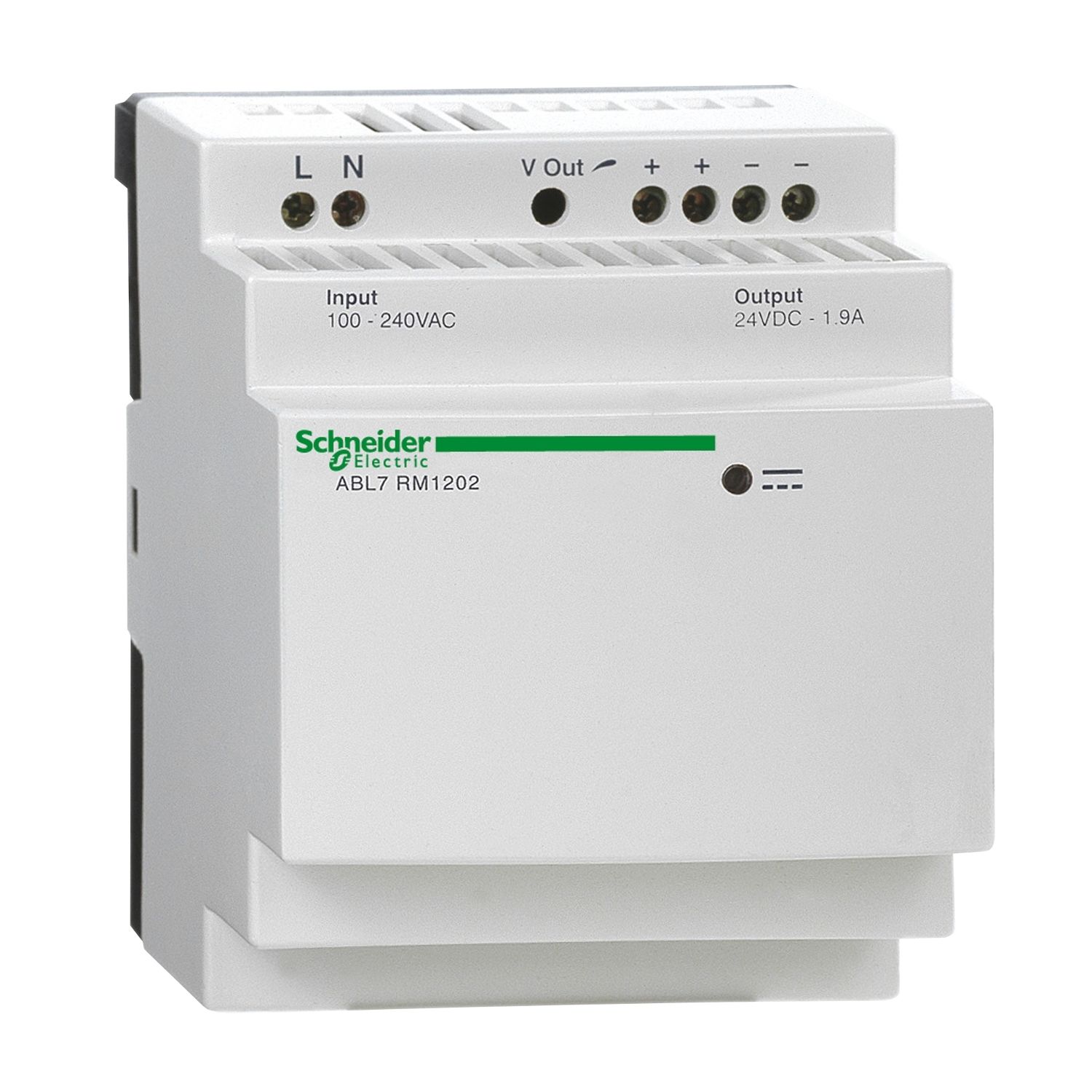 ABL7RM24025 regulated SMPS with auto reset - 1 or 2-phase - 100...240 V AC - 24 V - 2.5 A