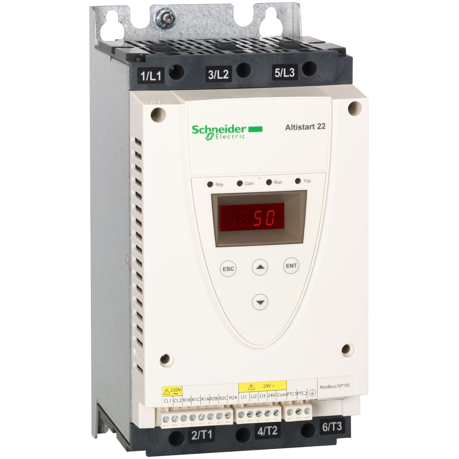 ATS22D32Q soft starter for asynchronous motor, Altistart 22, control 230V, 230 to  440V, 7.5 to 15kW