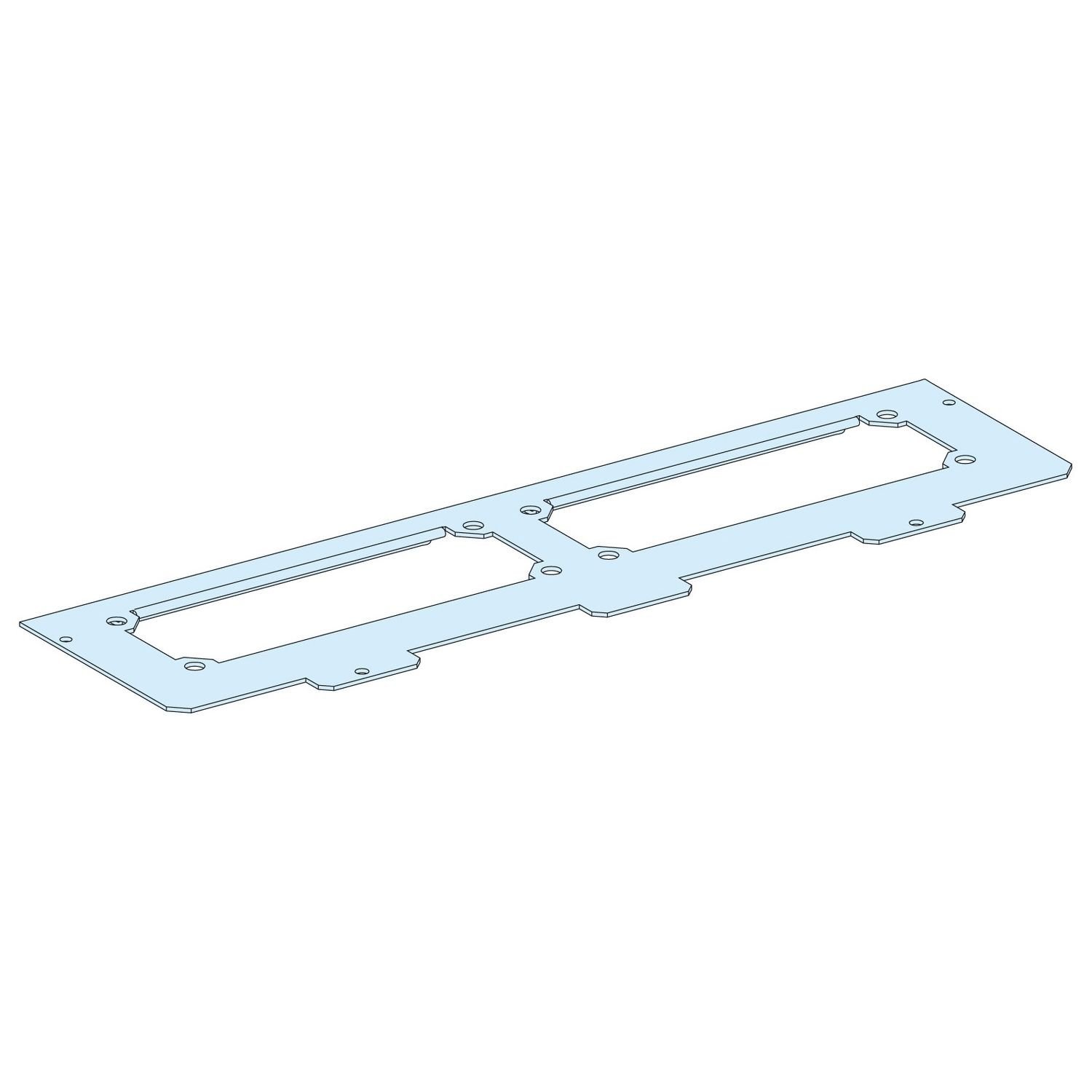 08871 CUT-OUT METAL GLAND PLATE W600 /G IP30
