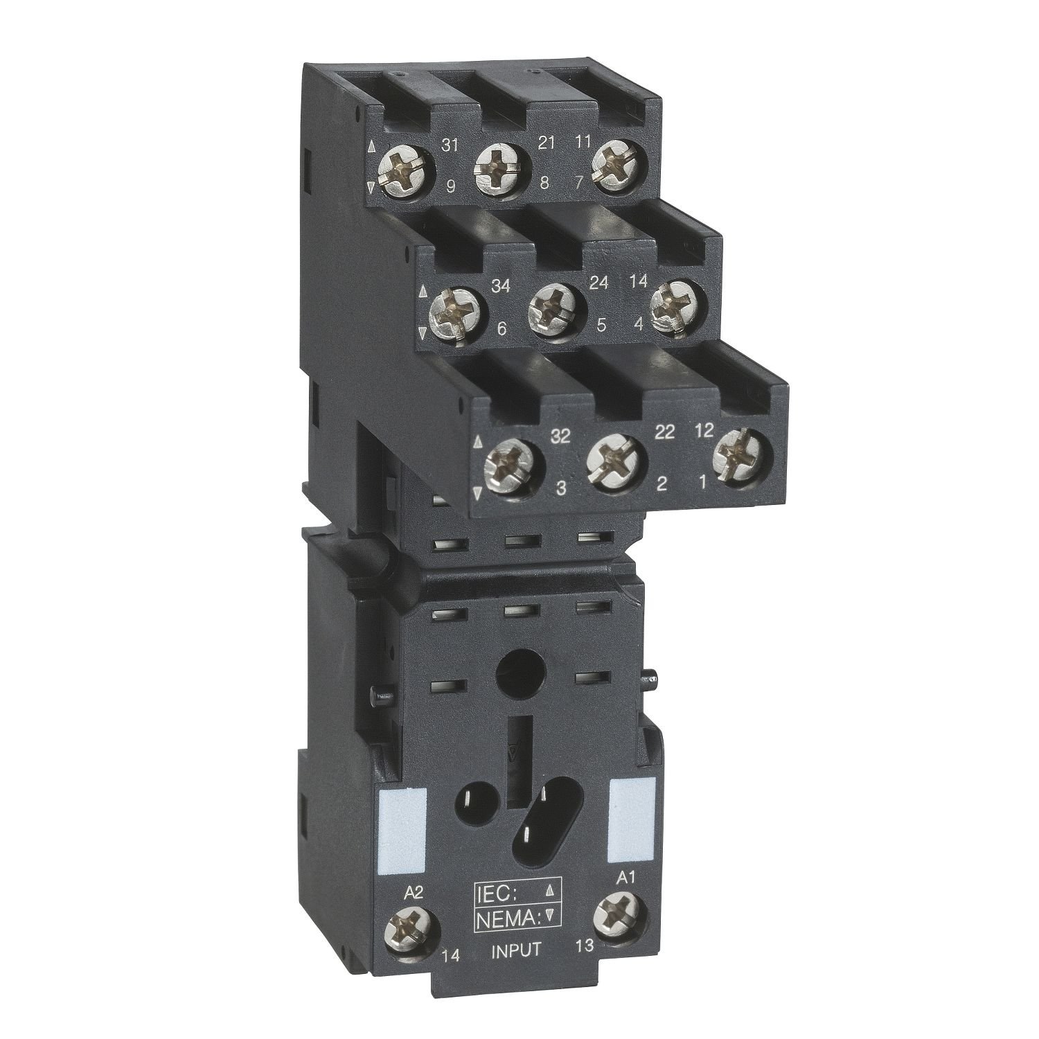 RXZE2S111M Harmony, Socket, for RXM3 relays, screw connectors, separate contact