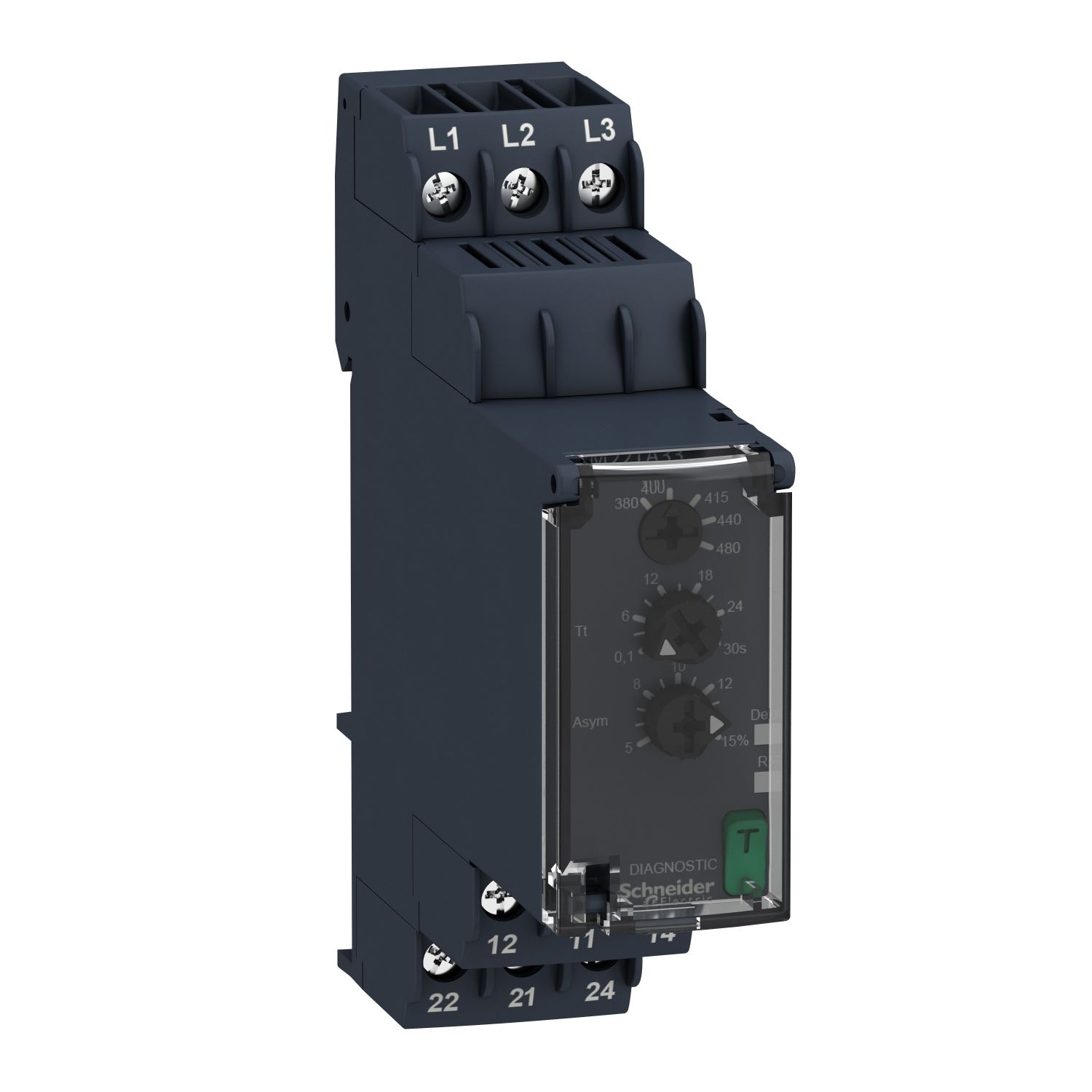 RM22TA33 three-Phase Asymmetry control relay 380…480Vac, 2 C/O