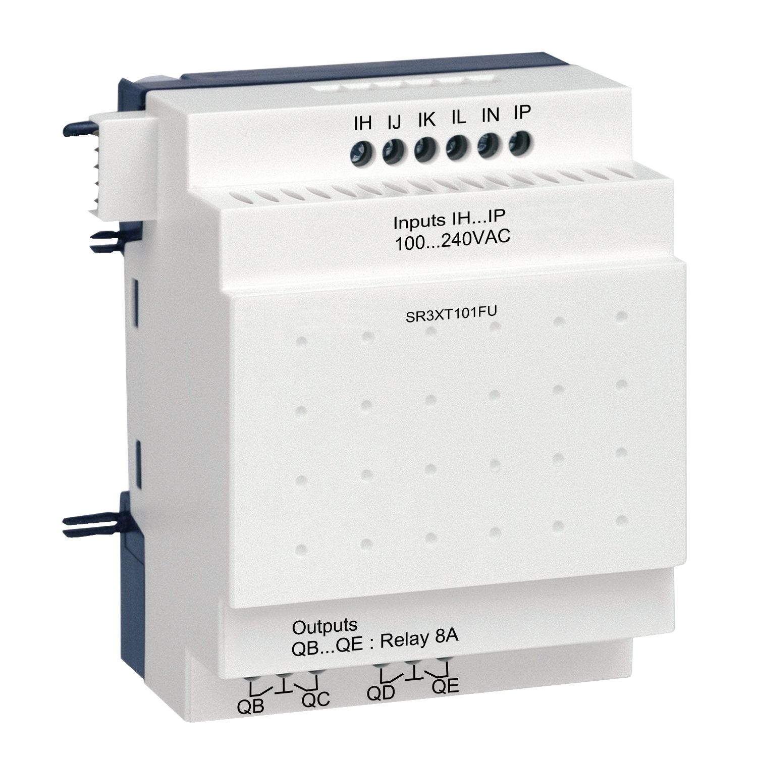 SR3XT101FU Discrete I/O extension module, Zelio Logic, 10 I/O, 100...240 V AC