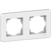 LNA5800221 Leona - horizontal 2-gang frame - white