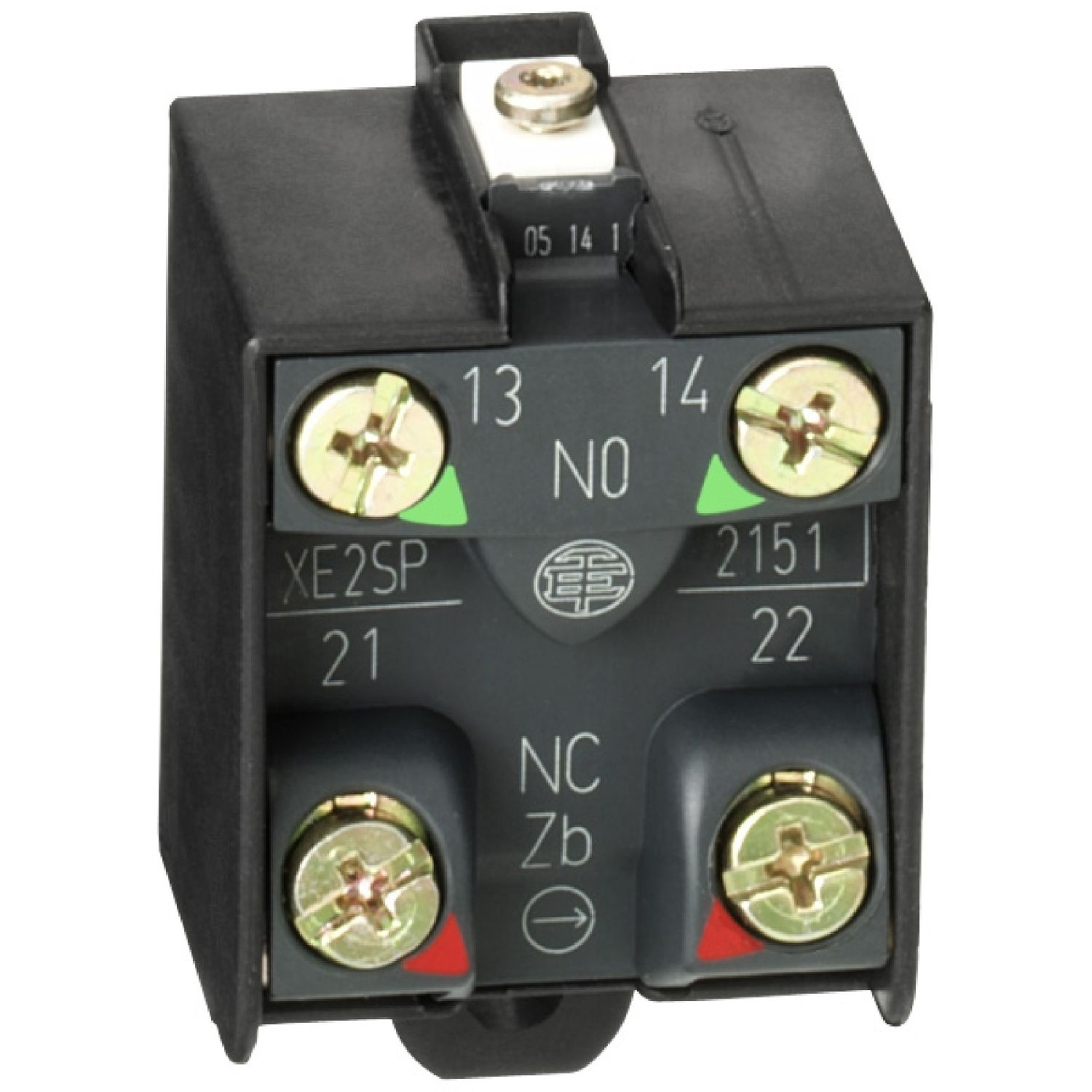 XE2SP2151 Limit switch contact block, Limit switches XC Standard, 1NC+1 NO, snap action