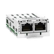 VW3A3616 communication module Modbus TCP and Ethernet IP, Altivar, 10 or 100Mbps, 2 x RJ45 connectors