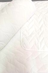 Elyaf Sepeti Çift Kişilik Beyaz Kapitone Desenli 1700 gr Yazlık Pike Beyaz Otel Pikesi 200 X 230 cm