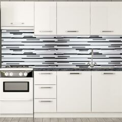 Mutfak Tezgah Arası Seramik Elit Siyah-Beyaz 30x60 cm