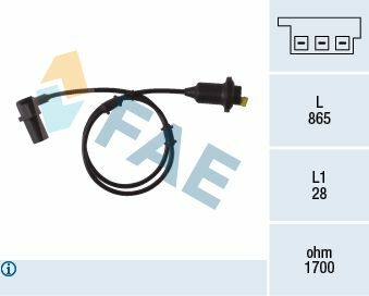 Fae Abs Sensörü Arka W168 L R (A1685400317)