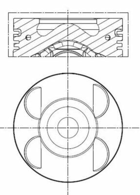 Mahle Motor Piston M646 88.00 W906 Euro 4 (A6460300817)