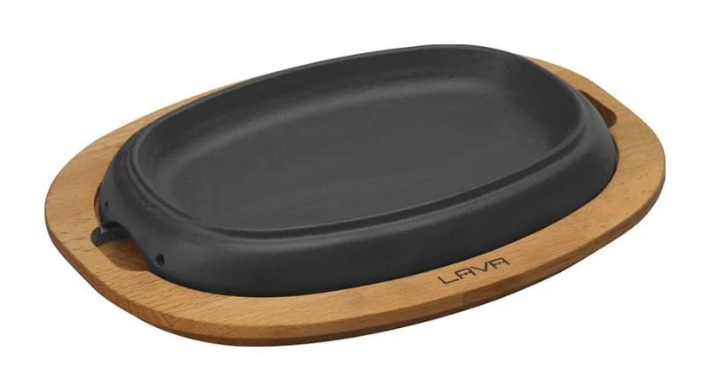 Lava Oval Hot Plate Sunum Seti 18,8x25,4x4 cm