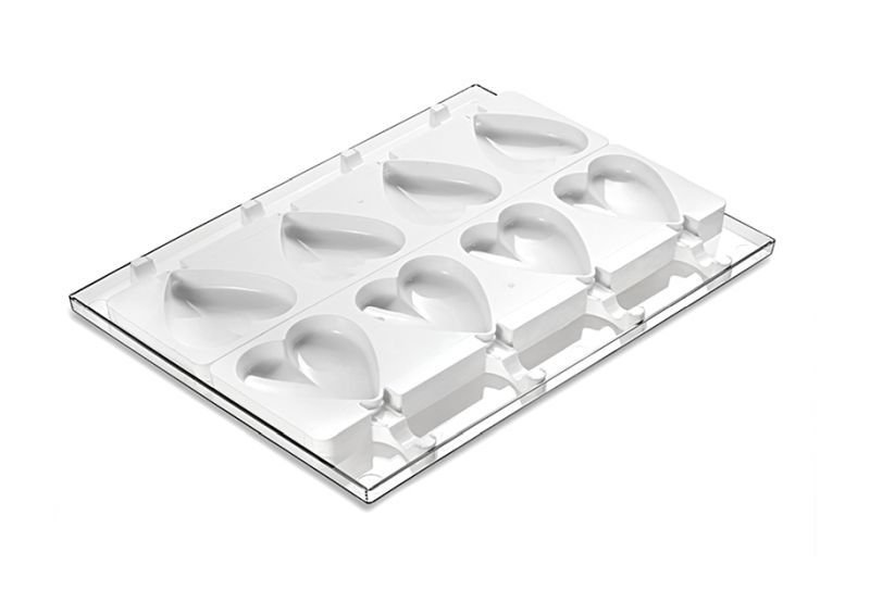 Silikomart 8-Piece Heart Ice Cream Mold