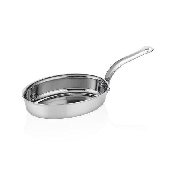 Altınbaşak Multi Metal Çelik Oval Mini Tava 11x17 cm