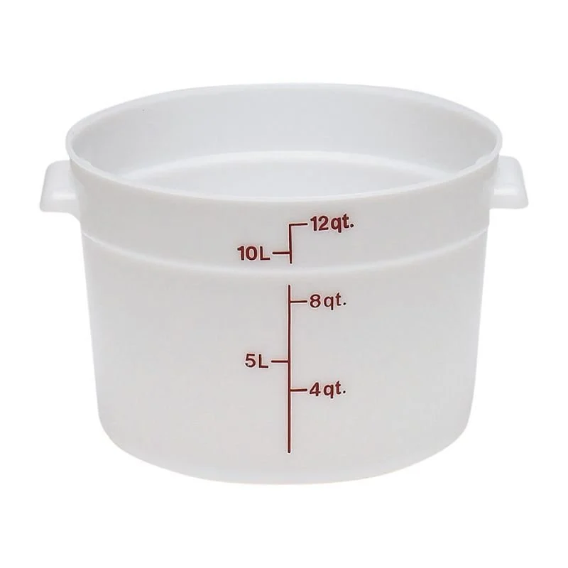 Cambro Polietilen Yuvarlak Saklama Kapları 11,4 lt