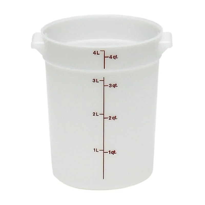 Cambro Polietilen Yuvarlak Saklama Kapları 3,8 lt