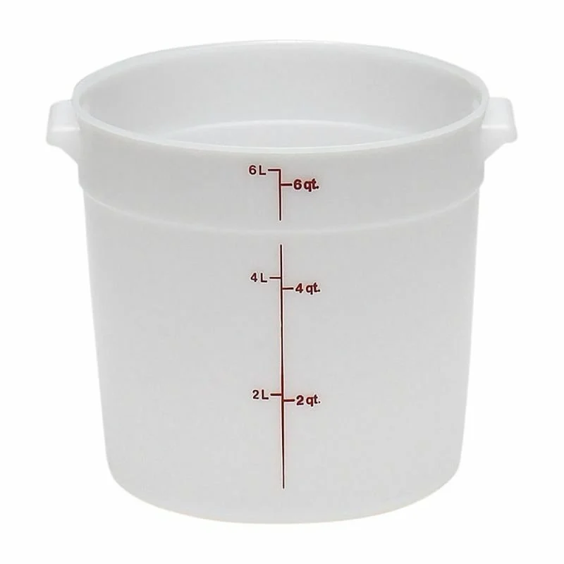 Cambro Polietilen Yuvarlak Saklama Kapları 5,7 lt