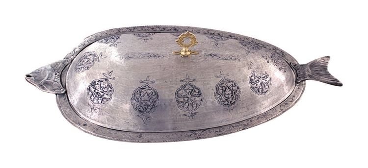 Copper Fish Presentation Plate