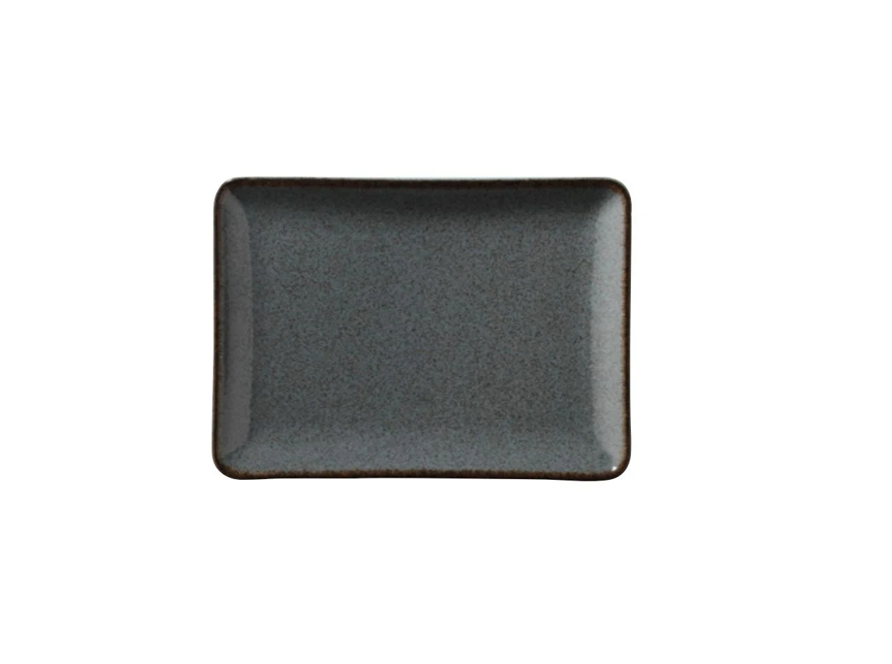 Kütahya Porselen Color X Mavi Dikdörtgen Düz Tabak 35x26 cm