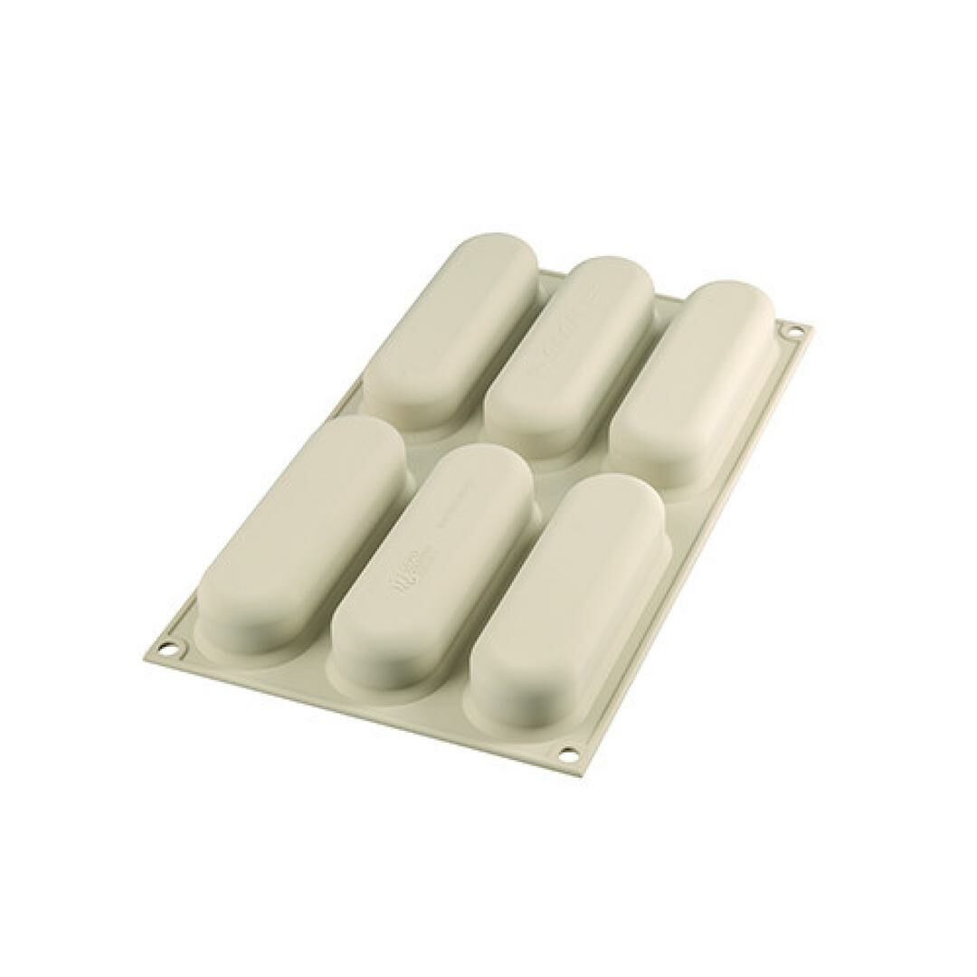 Silikomart 6-Piece Scarce Pop Eclair Mini Eclair Mold