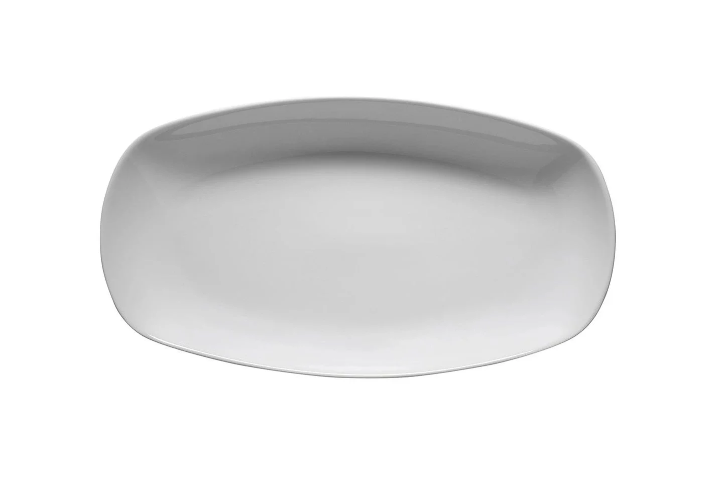 Kütahya Porselen Beyaz Ent Kayık Tabak 34 cm