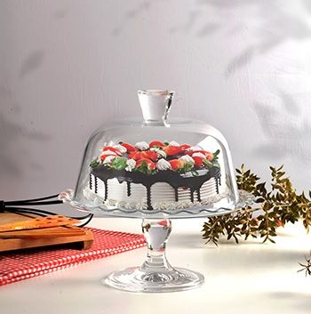 Paşabahçe Petite Patisserie Ayaklı ve Kapaklı Servis Tabak - 96952