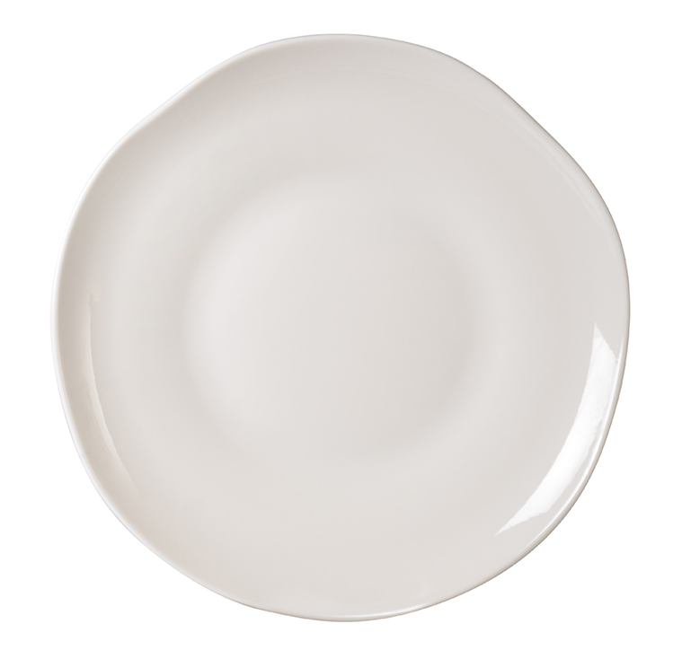 Rinart Porselen Cream Kayla Doğal Düz Tabak 28 cm