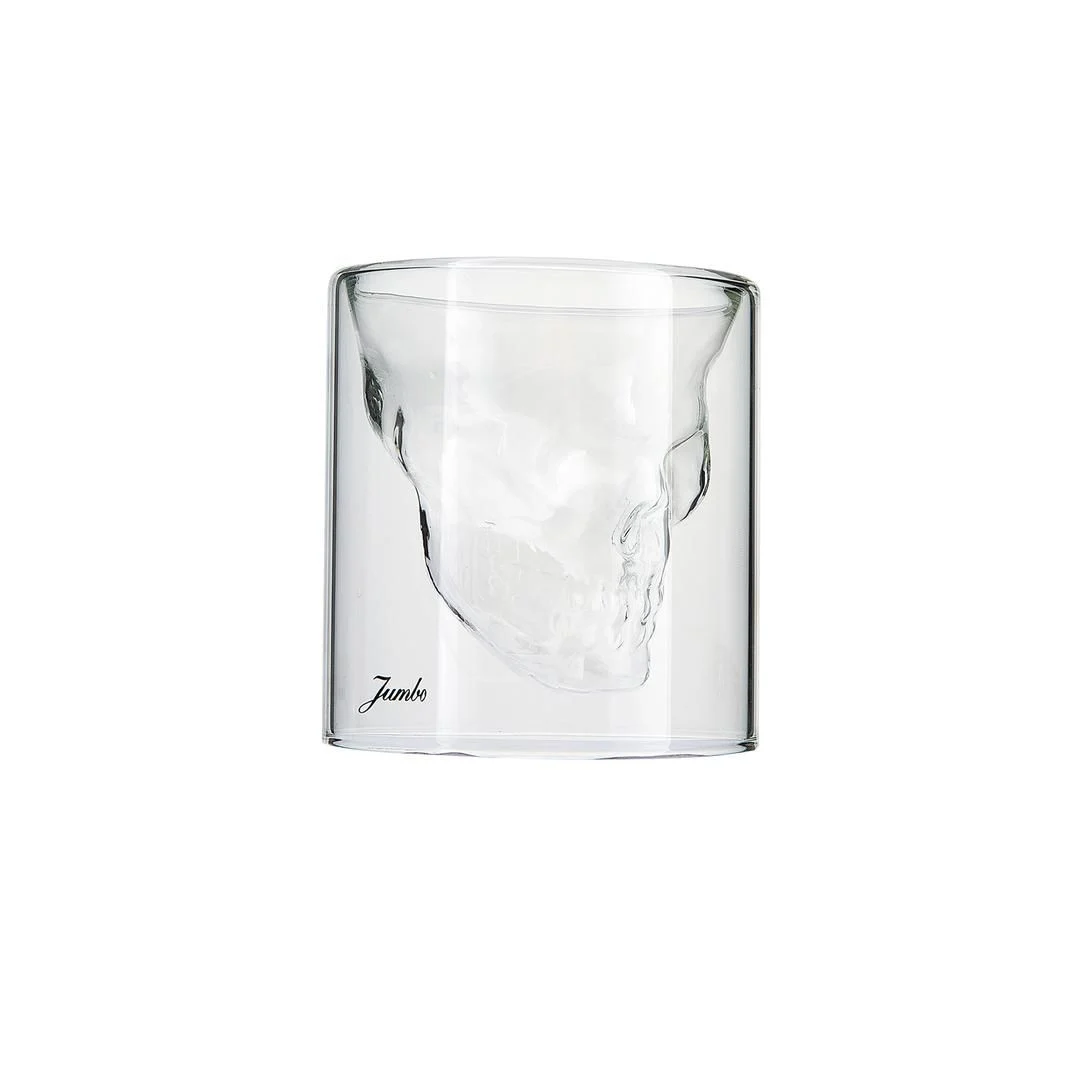 Jumbo Glory Double Wall 2'li Çift Cidarlı Skull Bardak 150 cc