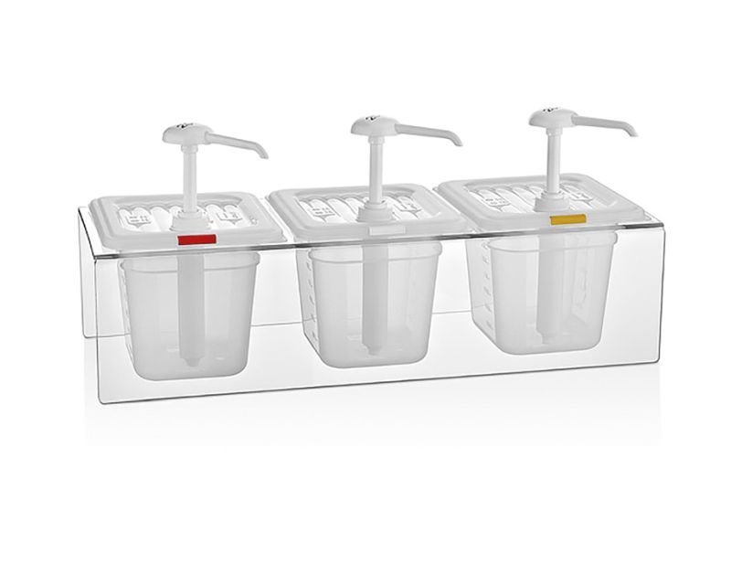 Gastroplast Triple Sauce Bowl Set 3x2 LT