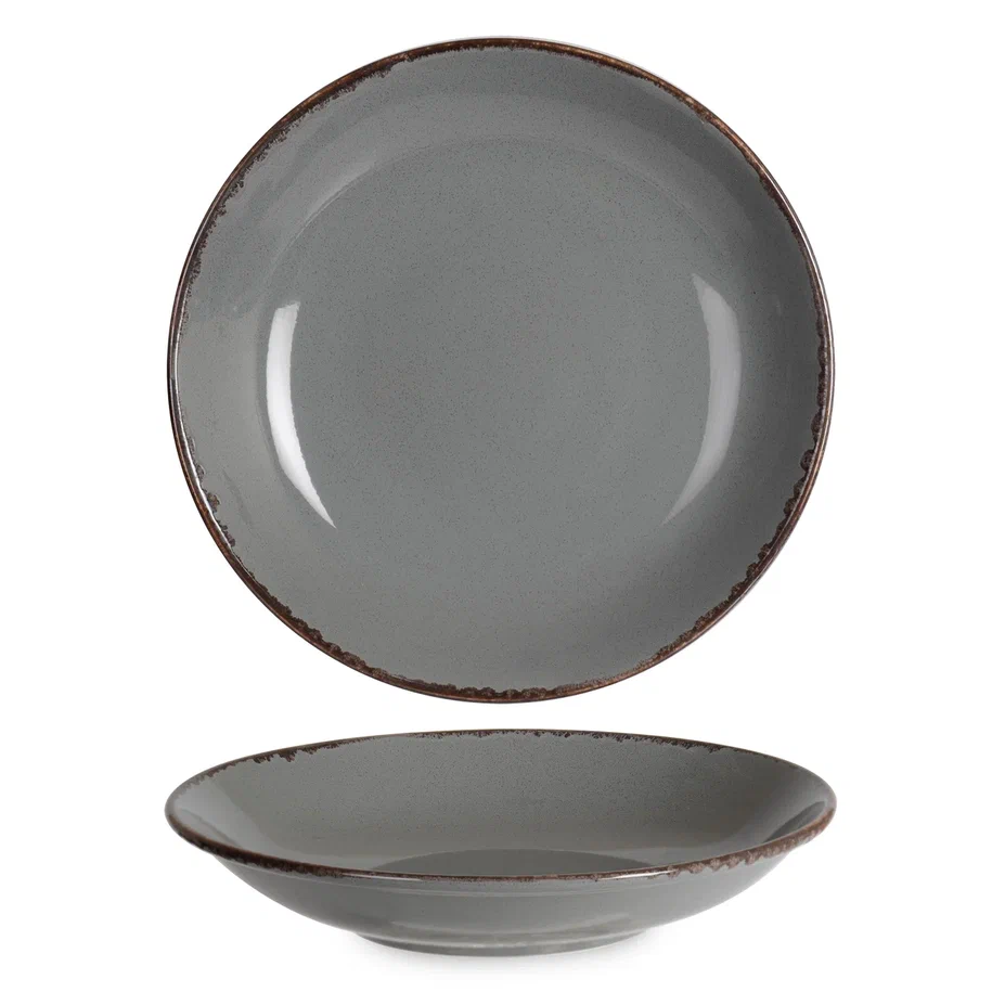 Rinart Porselen Grey Venue Çukur Tabak 28 cm